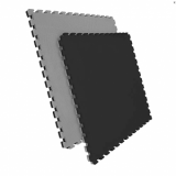 Puzzelmat zwart - grijs 100x100x3cm